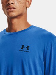 Tričko Under Armour Sportstyle Lc Ss Man Blue