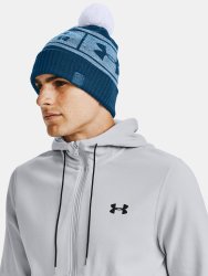 Čepice Under Armour Big Logo Pom Beanie Man Blue