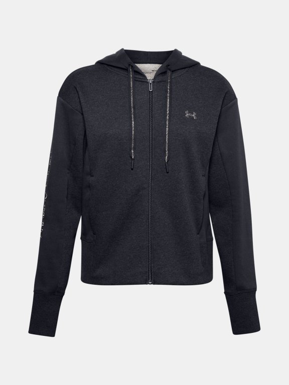 Mikina Under Armour Rival Flce EMB FZ Hoodie Wmn Black