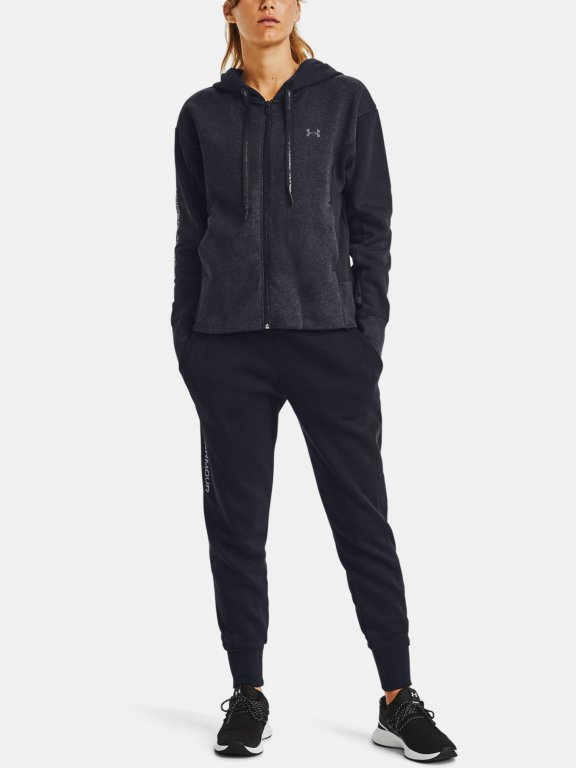 Mikina Under Armour Rival Flce EMB FZ Hoodie Wmn Black