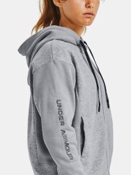 Mikina Under Armour Rival Flce EMB FZ Hoodie Wmn Gray