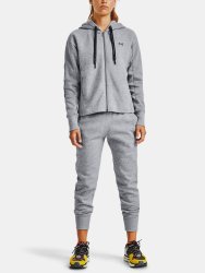 Mikina Under Armour Rival Flce EMB FZ Hoodie Wmn Gray