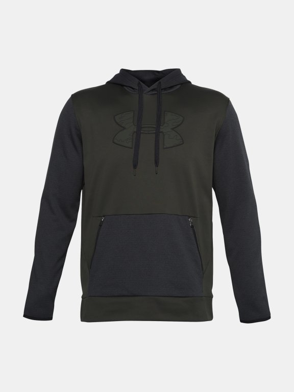 Mikina Under Armour AF Textured Big Logo HD Man Green