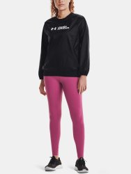 Mikina Under Armour Recover Storm Woven Shine Crew Wmn Black