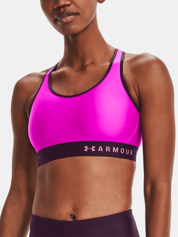 Podprsenka Under Armour Mid Keyhole Bra Wmn Pink