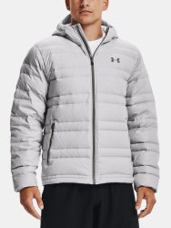 Bunda Under Armour Armour Down Hooded Jkt Man - sivá