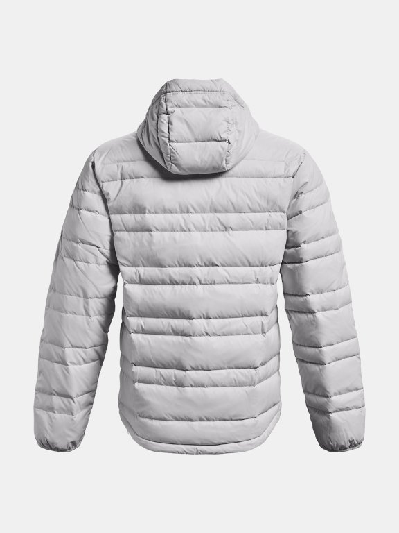 Bunda Under Armour Armour Down Hooded Jkt Man - sivá