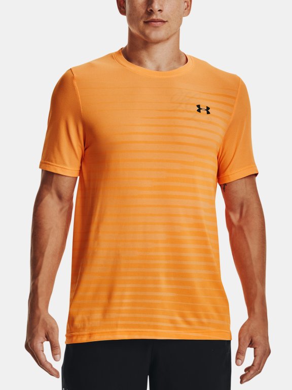 Triko Under Armour Seamless Fade SS Man Orange