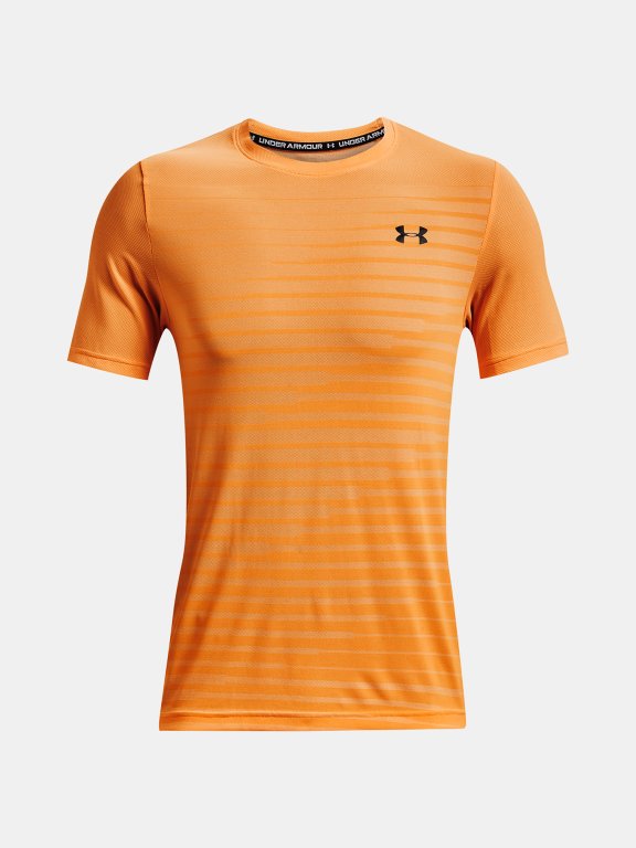 Triko Under Armour Seamless Fade SS Man Orange
