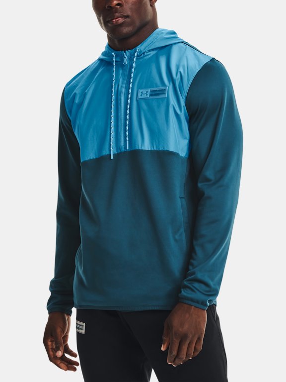 Mikina Under Armour Af Storm 1/2 Zip Hoodie Man Blue