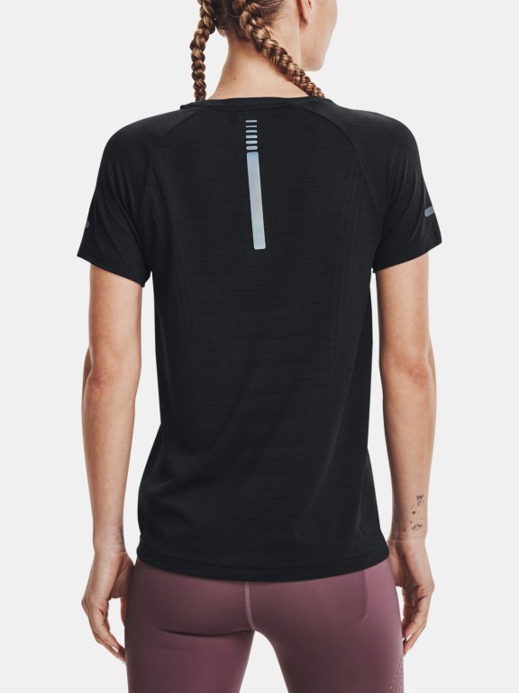 Tričko Under Armour Seamless Run SS Wmn black