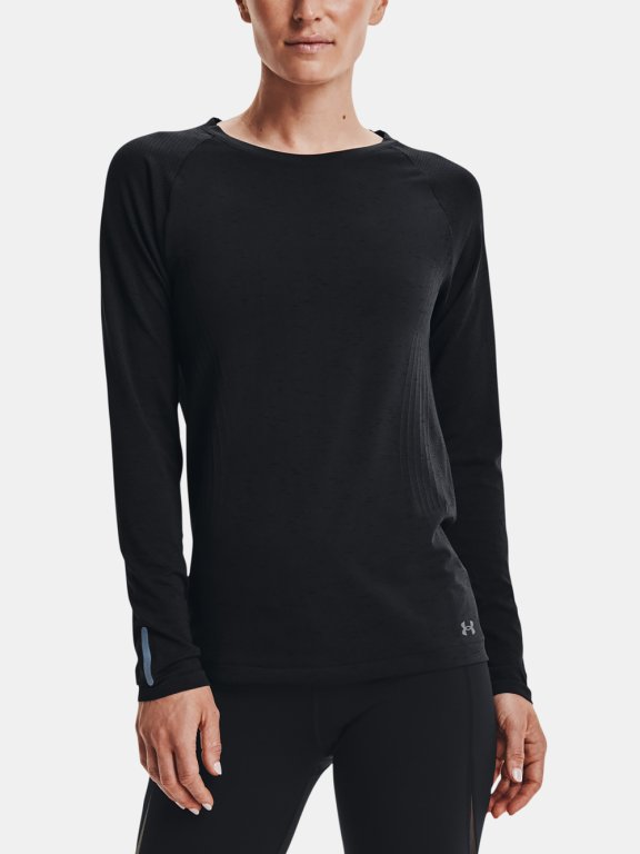 Triko Under Armour Seamless Run LS Wmn Black