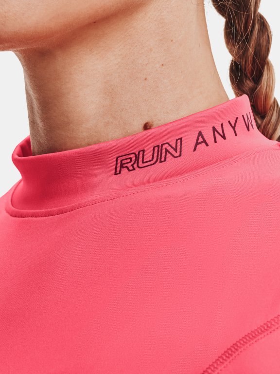 Triko Under Armour Run Anywhere Laser LS Wmn Pink