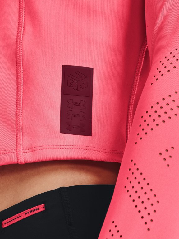 Triko Under Armour Run Anywhere Laser LS Wmn Pink