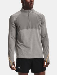 Triko Under Armour Qualifier Run 2.0 1/2 Zip Man Gray