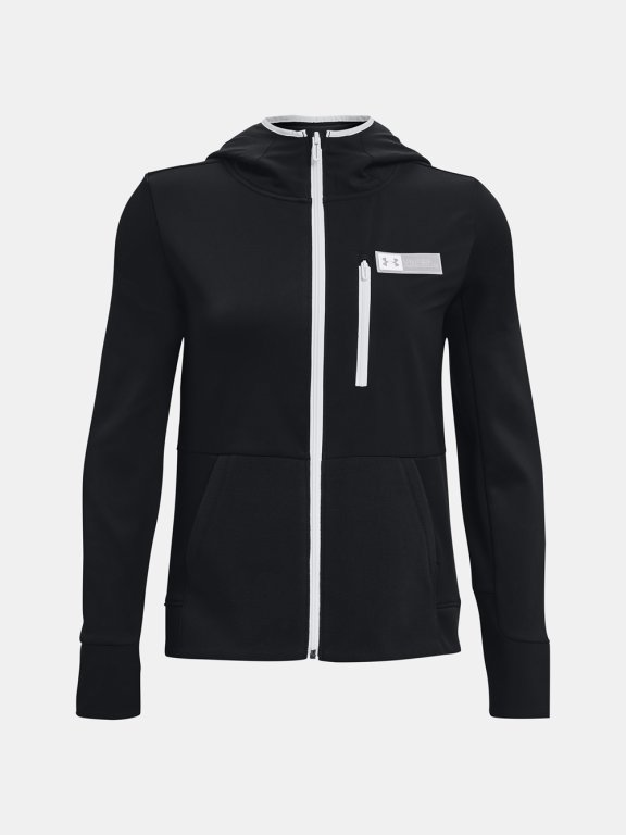 Mikina Under Armour Armour Mixed Media FZ Wmn Black