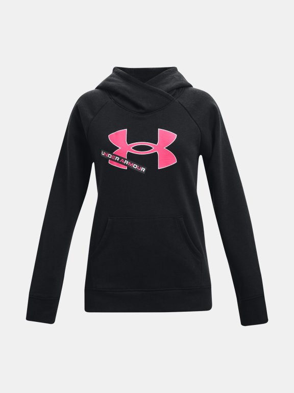 Mikina Under Armour Rival Fleece Logo Hoodie Jr Black