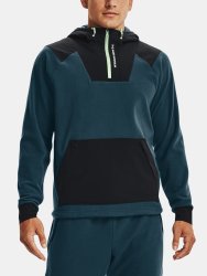 Mikina Under Armour Rush Fleece Hoodie Man Blue
