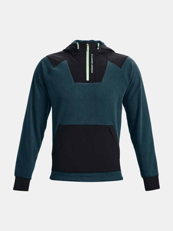 Mikina Under Armour Rush Fleece Hoodie Man Blue