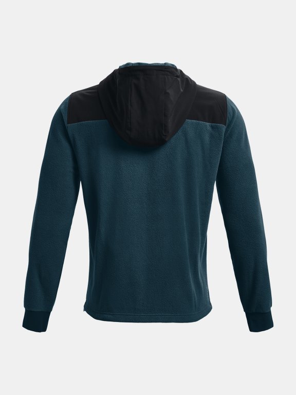 Mikina Under Armour Rush Fleece Hoodie Man Blue