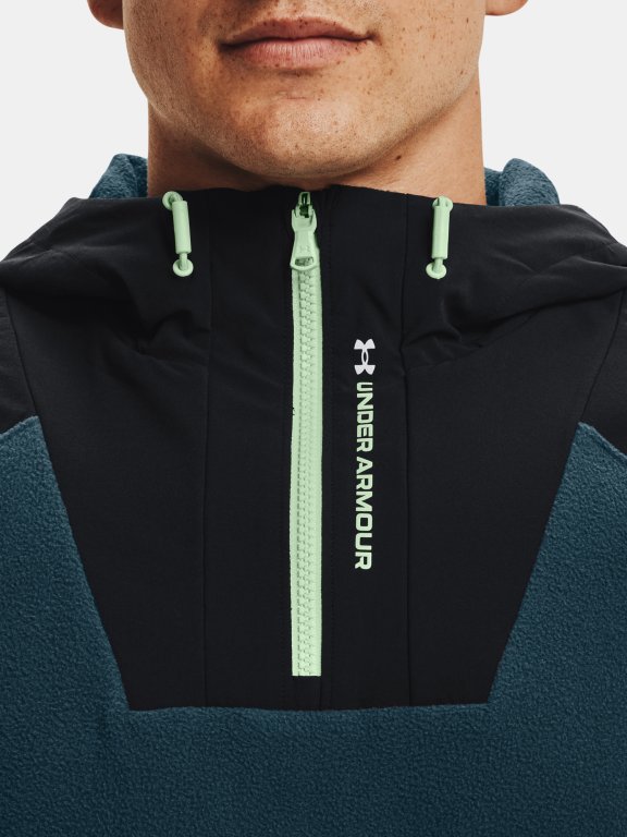 Mikina Under Armour Rush Fleece Hoodie Man Blue