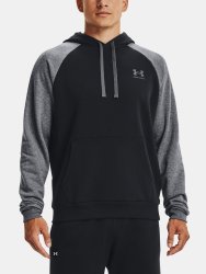 Mikina Under Armour Rival Flc Colorblock Hd Man Black