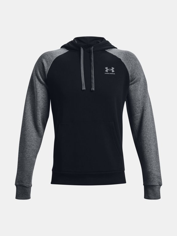 Mikina Under Armour Rival Flc Colorblock Hd Man Black
