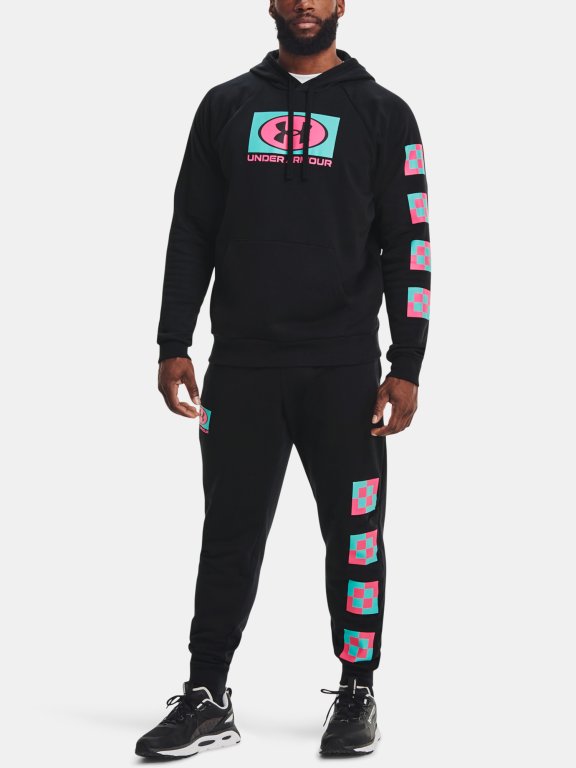 Under Armour Rival Fleece Geo Jogger Man black
