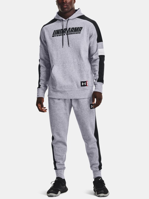 Tepláky Under Armour Baseline Fleece Jogger Man Gray