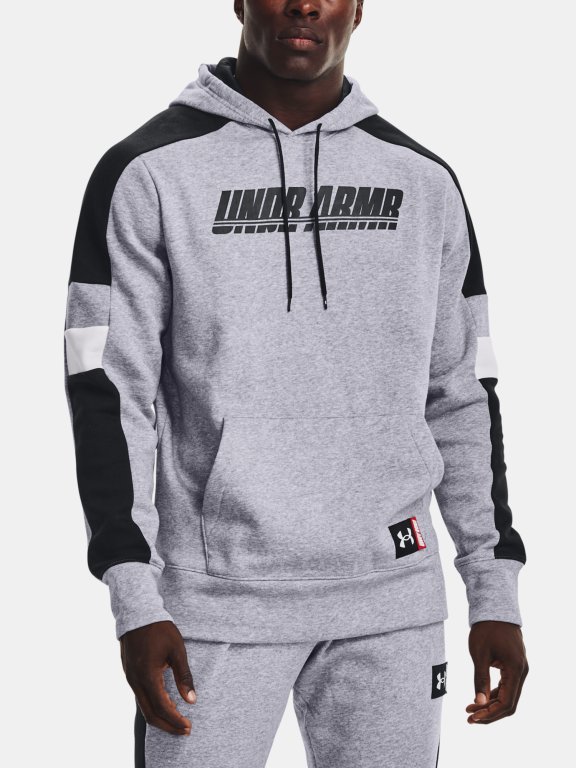 Mikina Under Armour Baseline Fleece P/O Hoody Man Gray