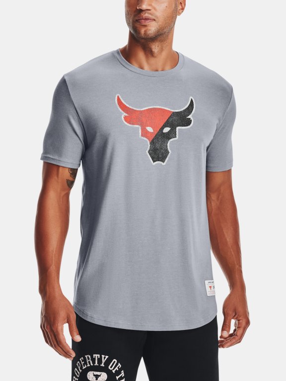 Triko Under Armour Project Rock Training Dept SS Man Gray