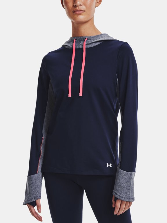 Mikina Under Armour ColdGear Hoodie Wmn Blue