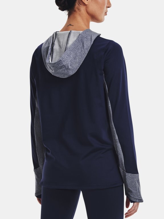 Mikina Under Armour ColdGear Hoodie Wmn Blue