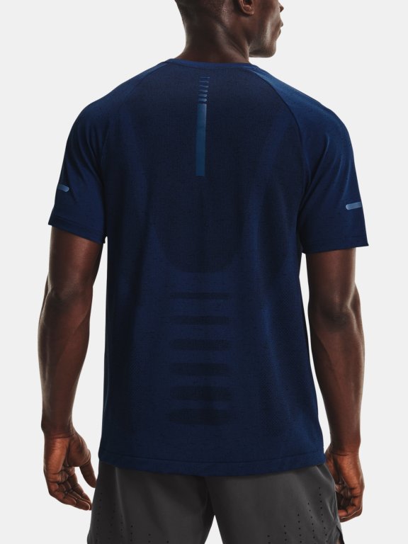 Футболка Under Armour Seamless Run SS Man Blue