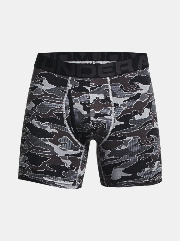 Boxerky Under Armour CC 6in Novelty (3ks) Man Gray