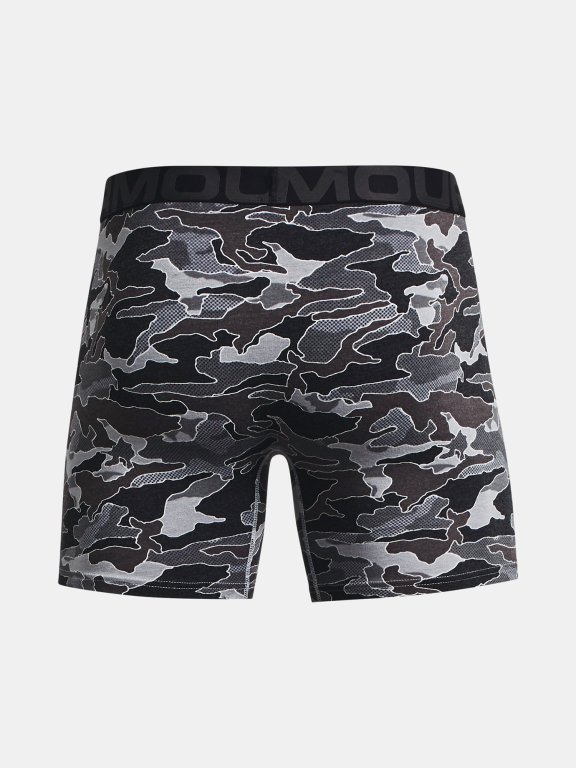 Boxerky Under Armour CC 6in Novelty (3ks) Man Gray