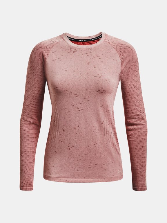Triko Under Armour Seamless Run LS Wmn Pink