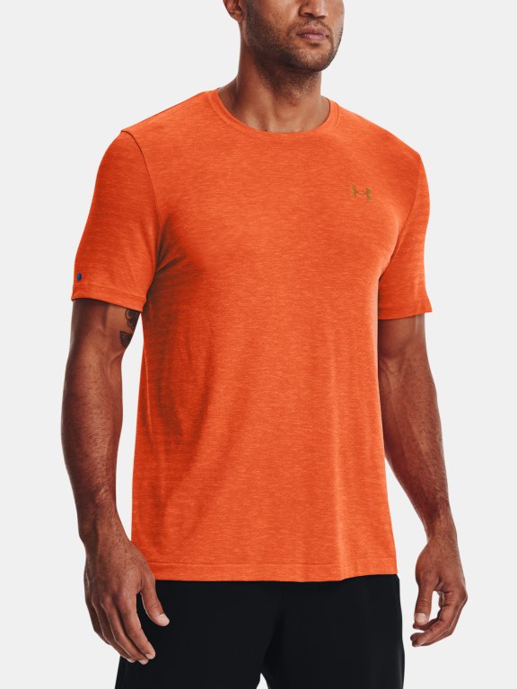 Triko Under Armour Rush Seamless GeoSport SS Man Orange