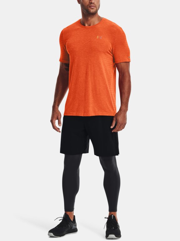Triko Under Armour Rush Seamless GeoSport SS Man Orange