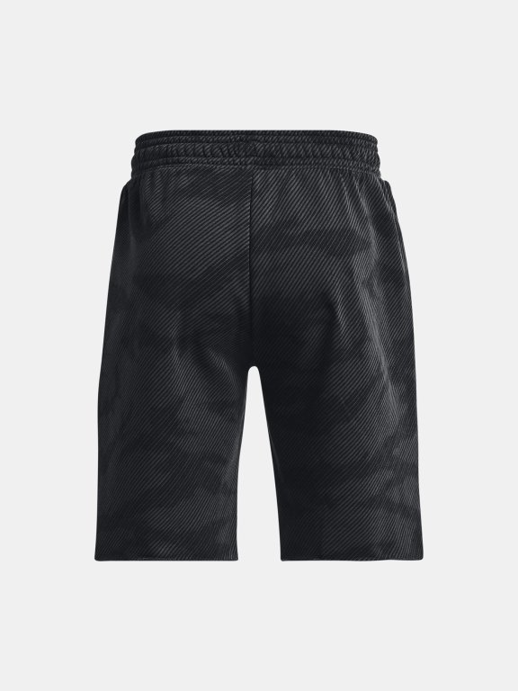 Kraťasy Under Armour Project Rock Q2 Hvywt Terry Sts Man Black