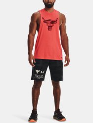 Kraťasy Under Armour Project Rock Q2 Hvywt Terry Sts Man Black