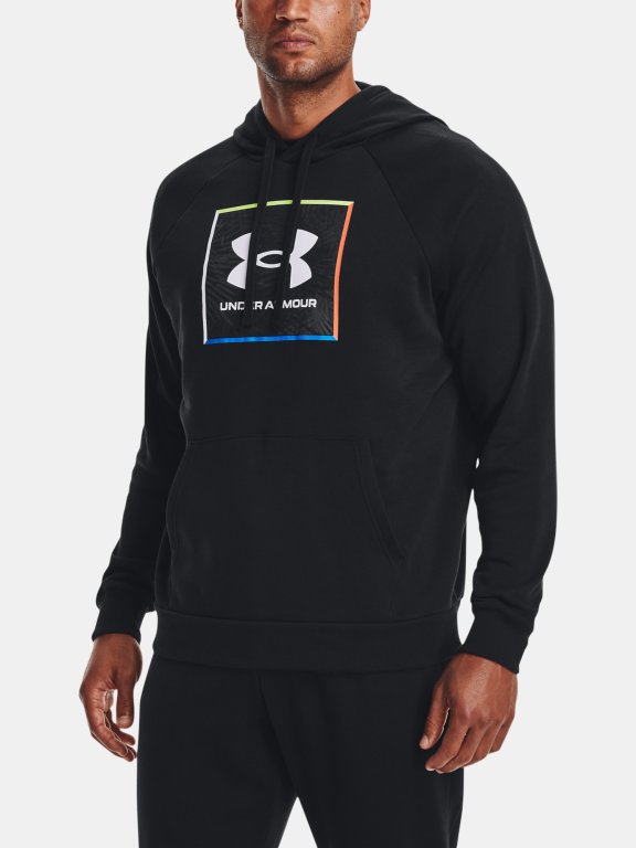 Mikina Under Armour Rival Flc Graphic Hoodie Man Black