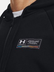 Mikina Under Armour Rival Fleece Chroma FZ HD Man Black