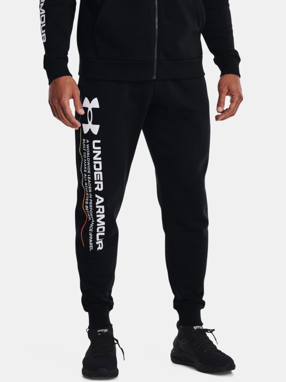 Under Armour Rival Fleece Chroma nohavice muž black