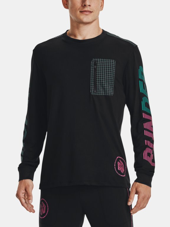 Triko Under Armour Run Anywhere LS Man Black
