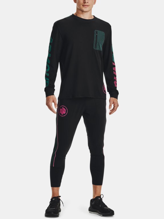 Triko Under Armour Run Anywhere LS Man Black