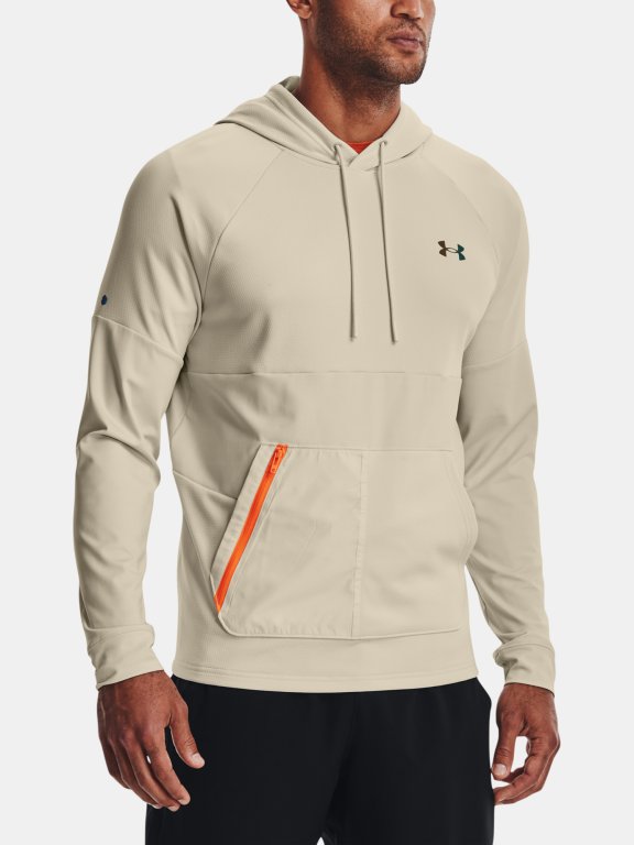 Mikina Under Armour Rush All Purpose Hoodie Man Brown
