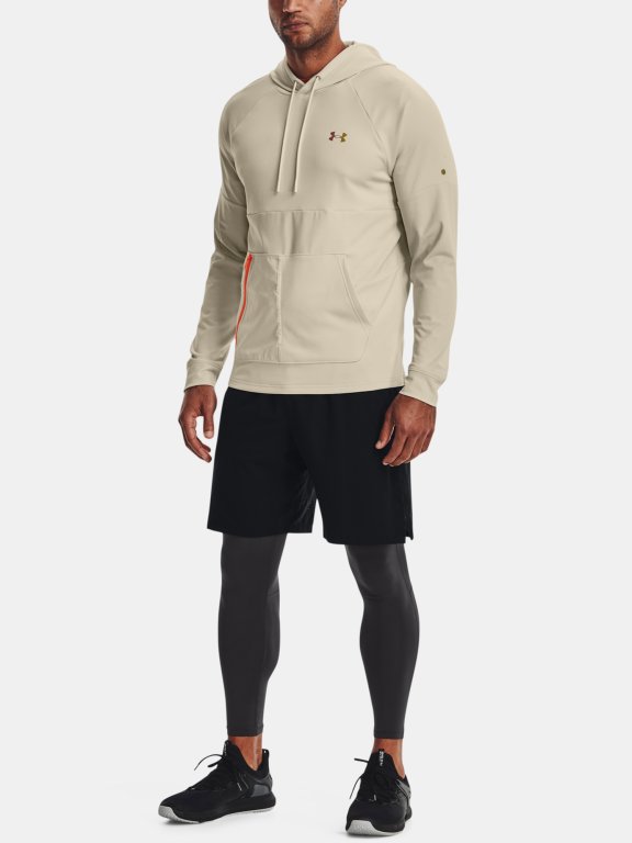 Mikina Under Armour Rush All Purpose Hoodie Man Brown