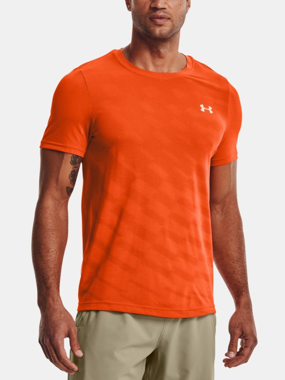 Tričko Under Armour Seamless Radial SS Man Orange