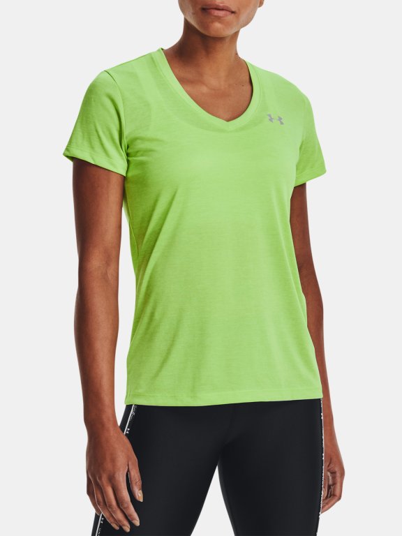Triko Under Armour Tech SSV - Twist Wmn Green